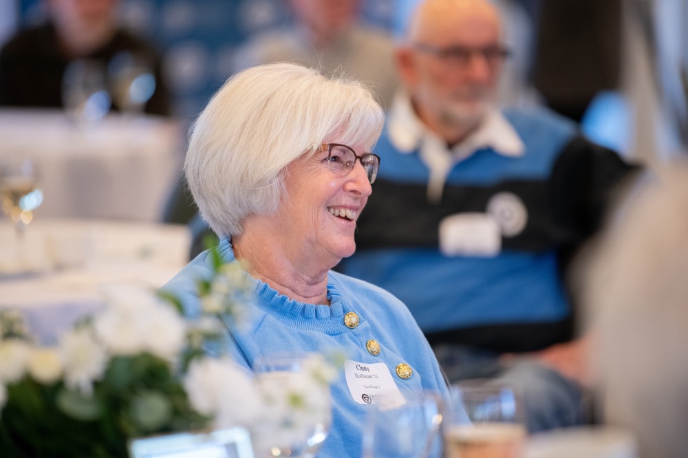 Cindy Hoffman smiling from the side